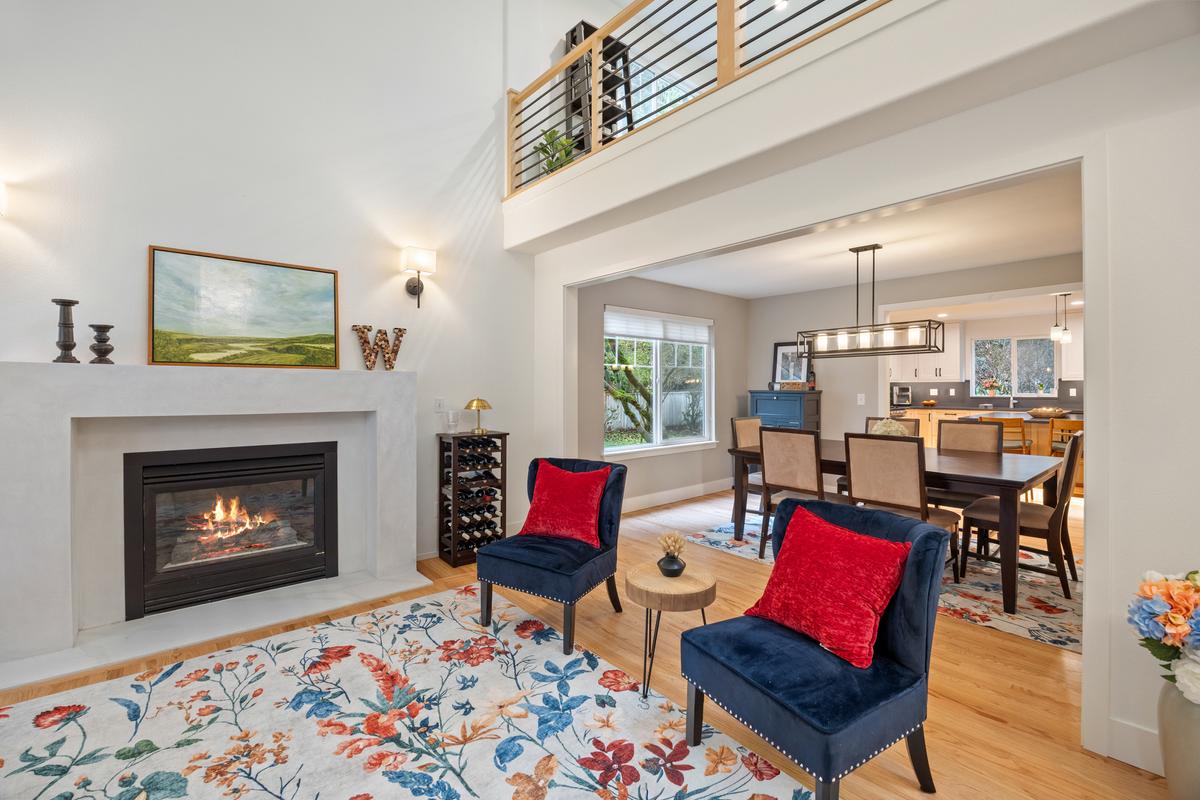 Luxury whole house remodel in Olympia featuring open-concept living, custom finishes, and high-end design Living room